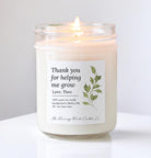 Thank you for Helping Me Grow Candle - The Dancing Wick