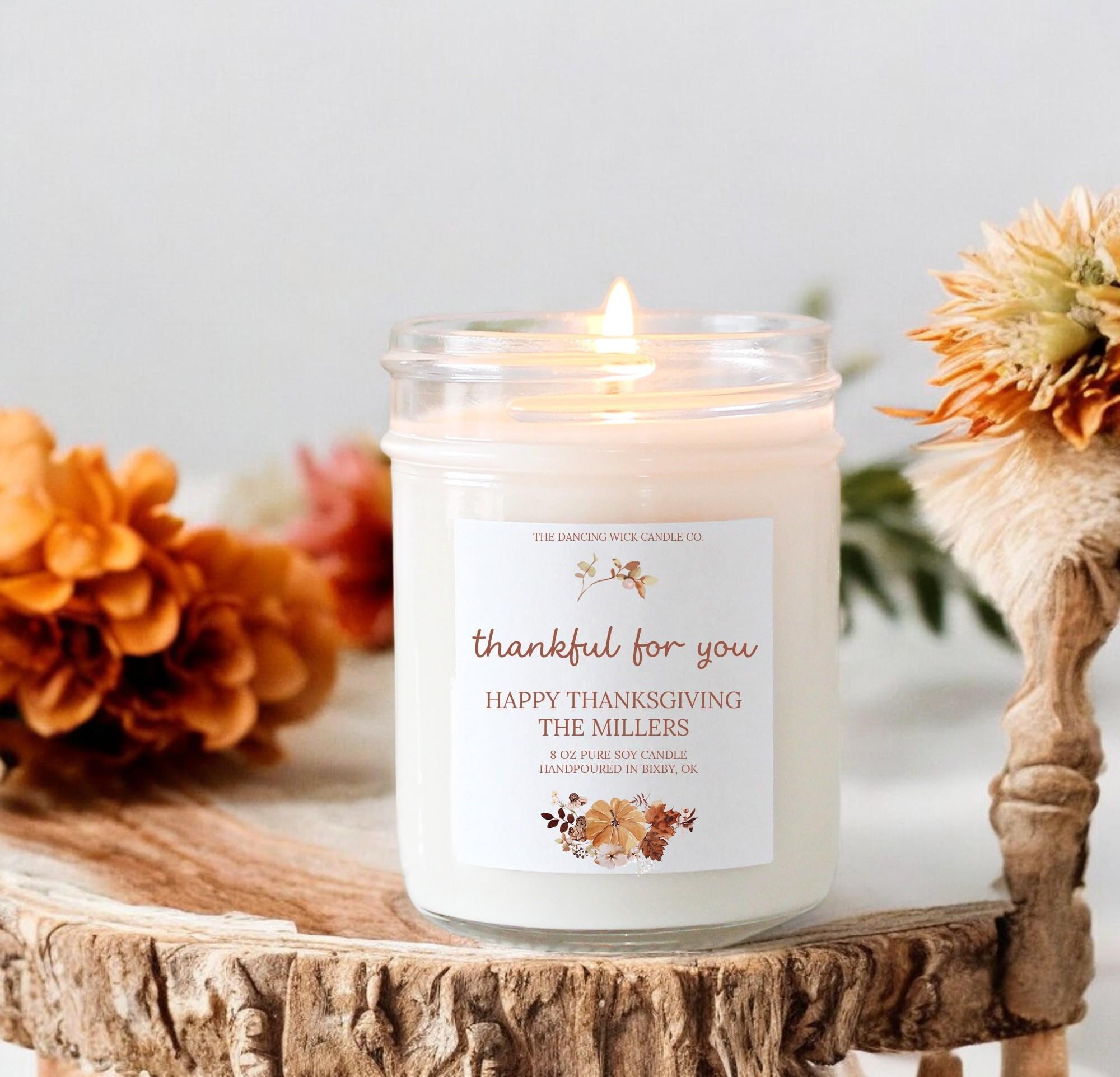 Thankful For You Fall Candle - The Dancing Wick