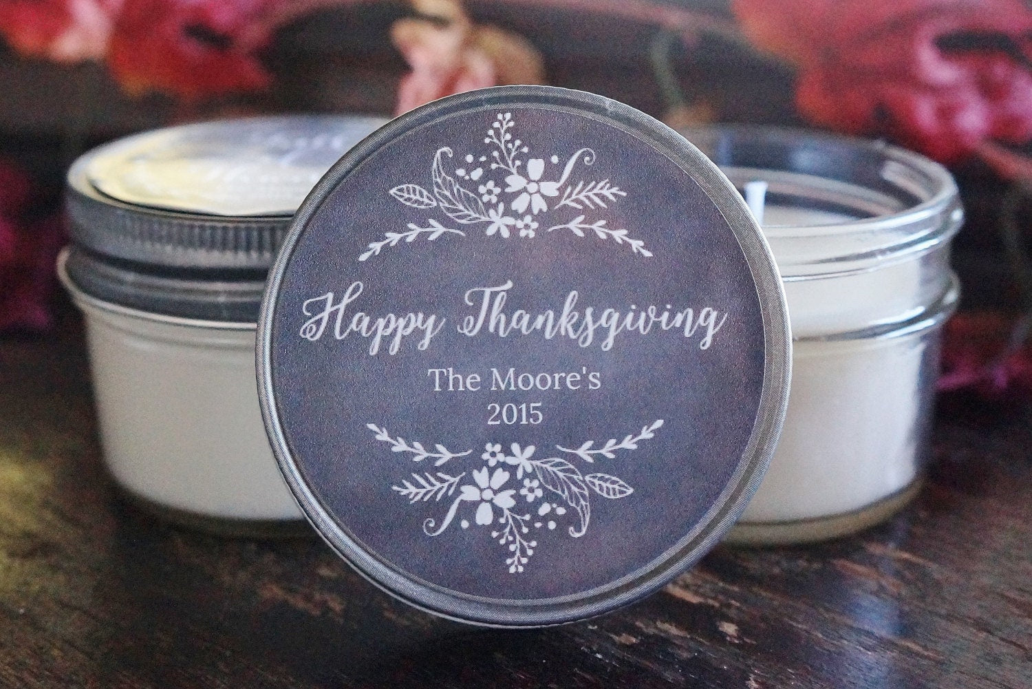 Thanksgiving Elegant Favor Candle - The Dancing Wick