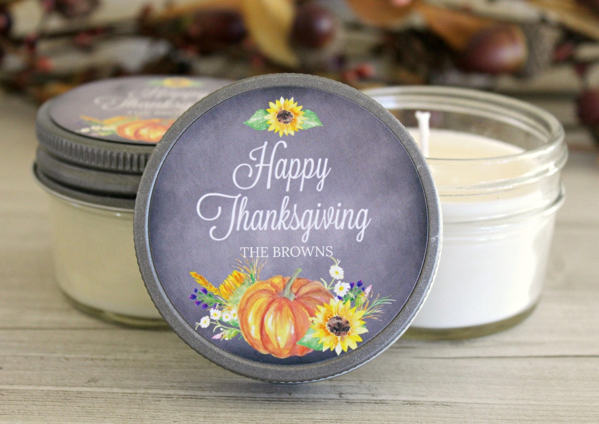 Thanksgiving Table Decor Favor - The Dancing Wick
