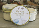 Thanksgiving Table White Pumpkin Favor - The Dancing Wick