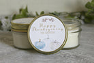 Thanksgiving Table White Pumpkin Favor - The Dancing Wick