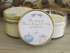 Thanksgiving Table White Pumpkin Favor - The Dancing Wick