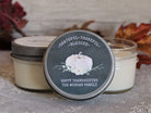 Thanksgiving White Pumpkin Classic Favors - The Dancing Wick
