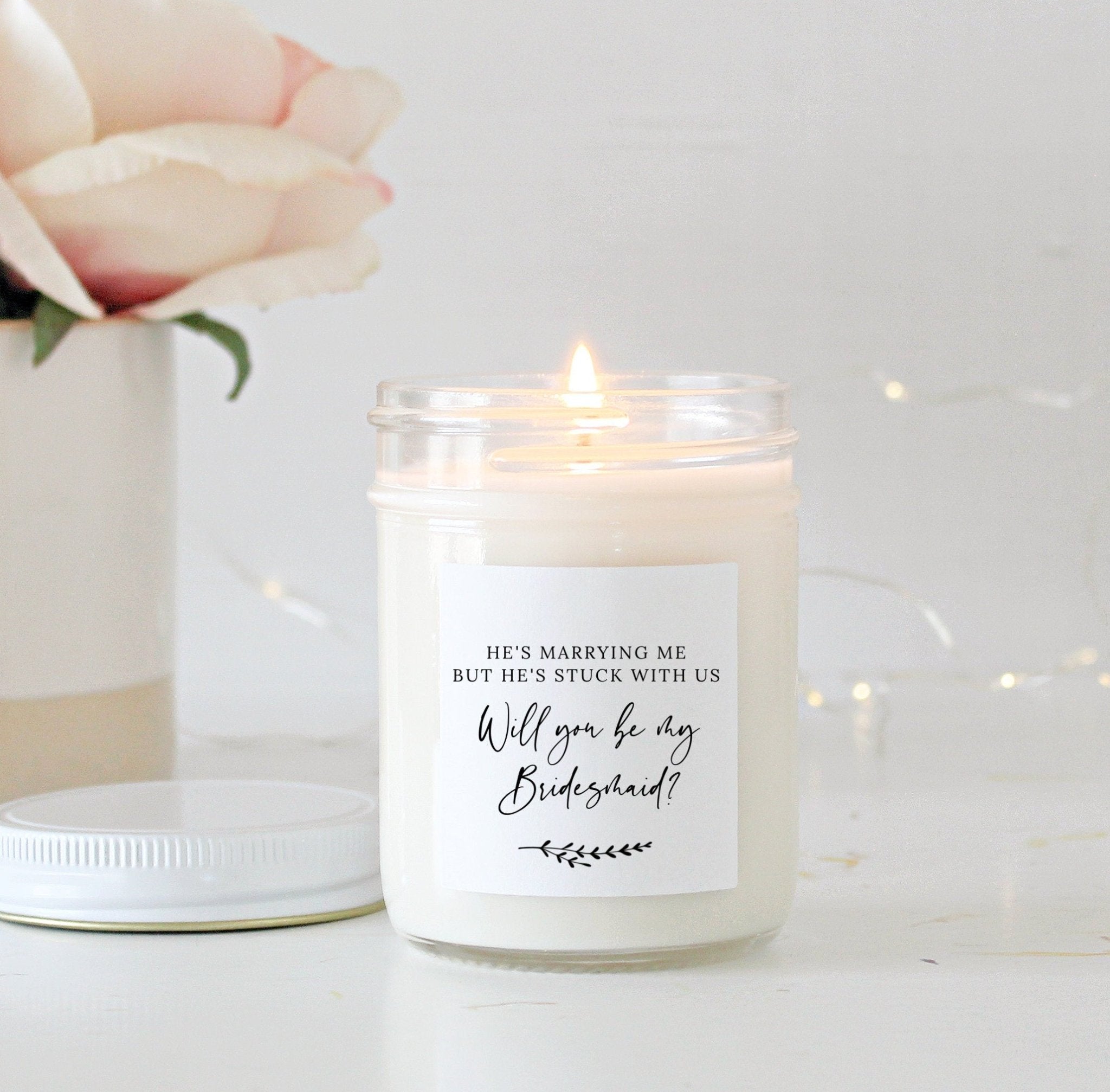 The He’s Marrying Me But He’s Stuck With Us Candle - The Dancing Wick
