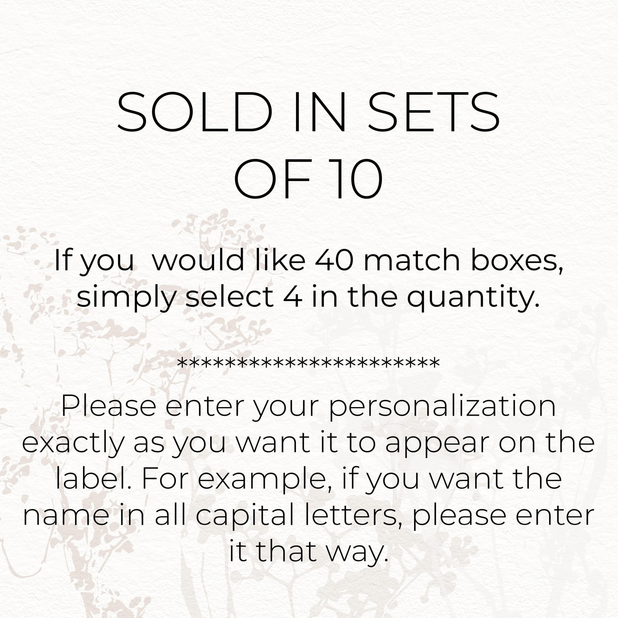 The Perfect Match Matches - Set of 10 - The Dancing Wick