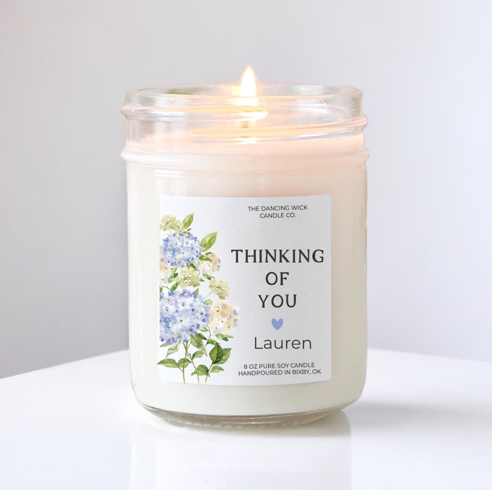 Thinking of You Hydrangea Candle - Faire - The Dancing Wick