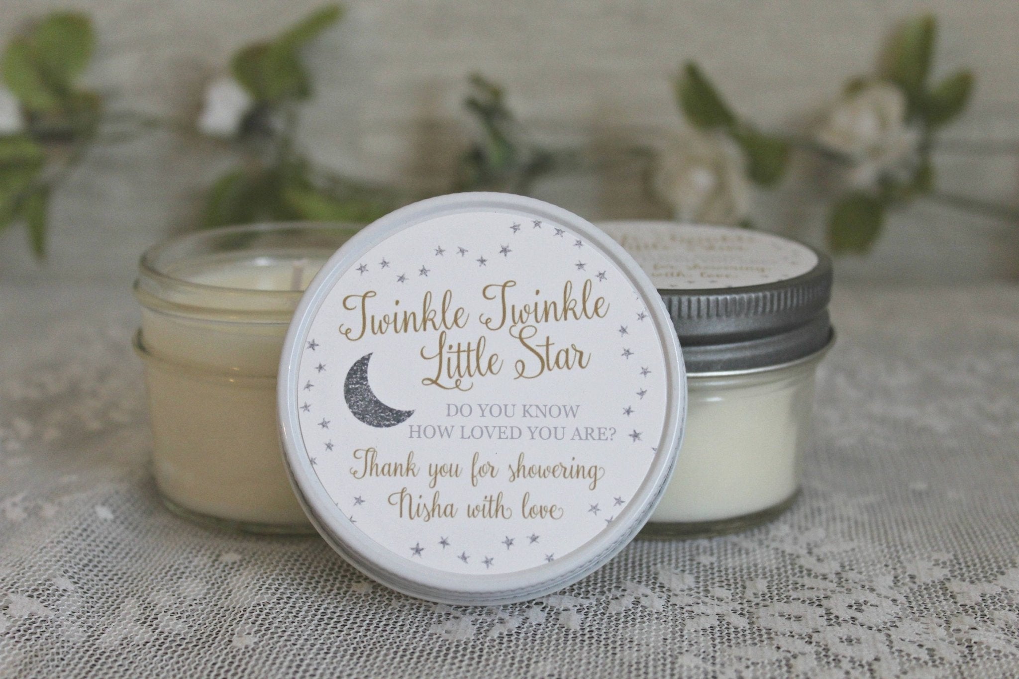 Twinkle Twinkle Little Star Baby Shower Favor - The Dancing Wick