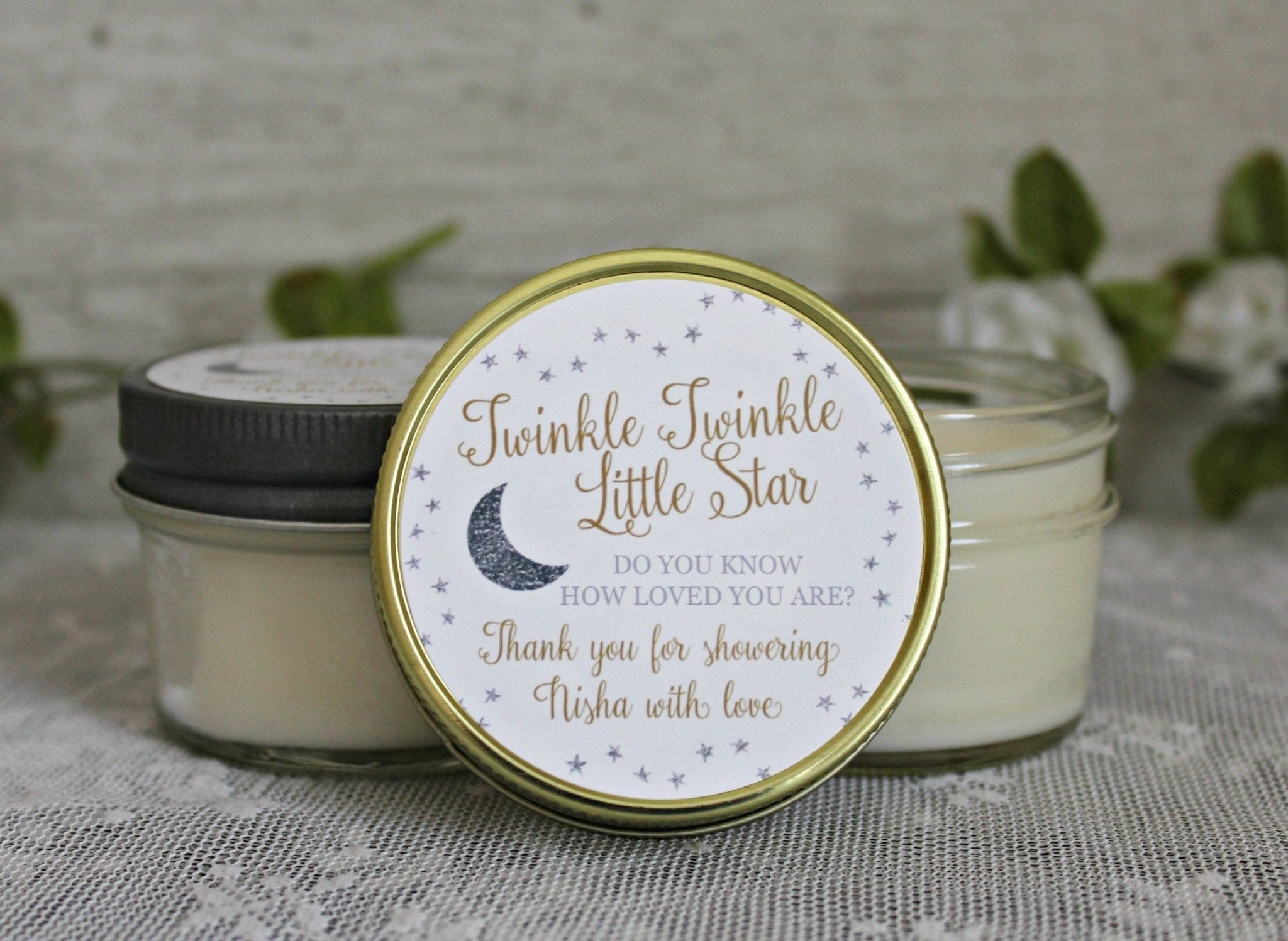 Twinkle Twinkle Little Star Baby Shower Favor - The Dancing Wick