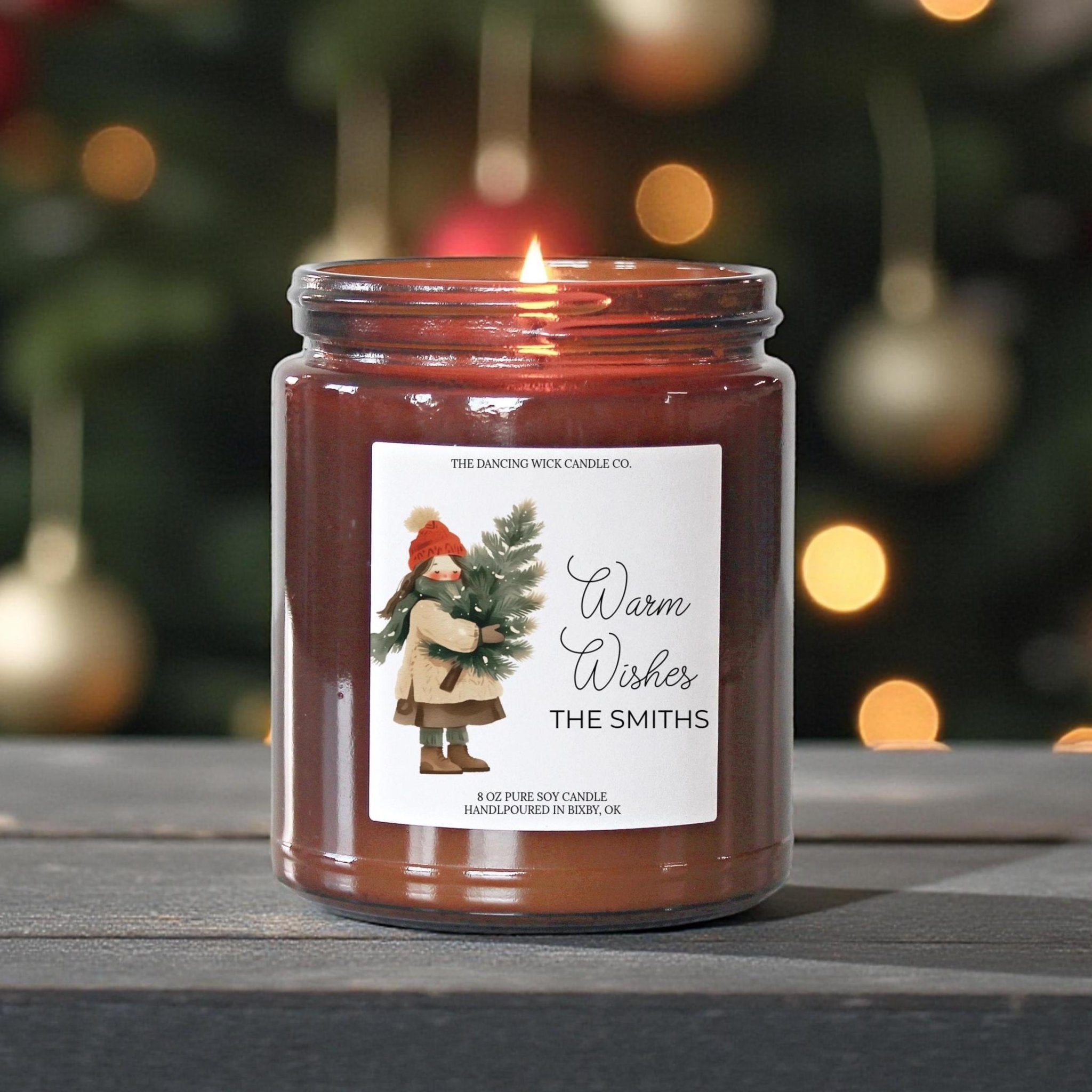 Warm Wishes Amber Jar - The Dancing Wick