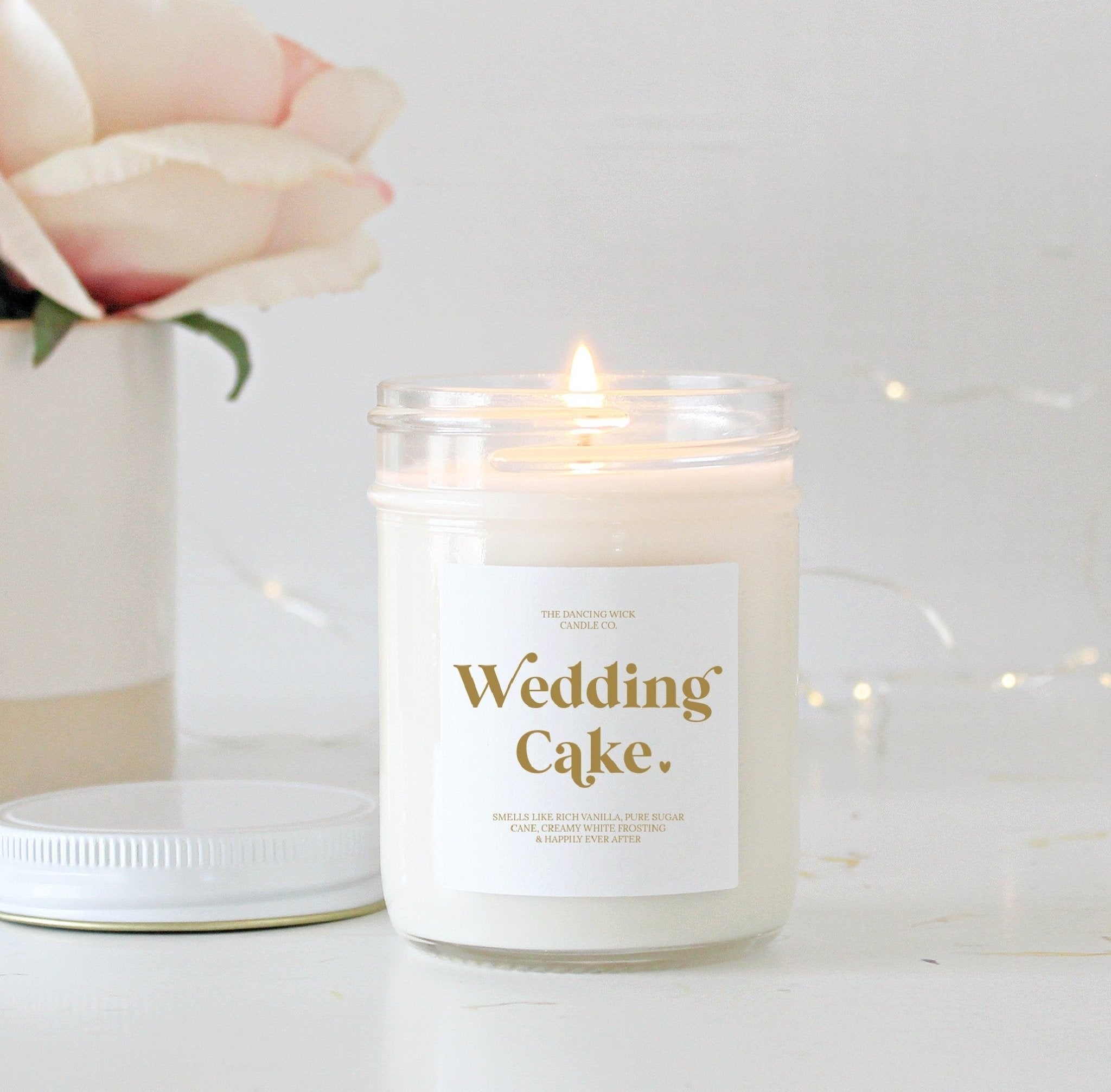 Wedding Cake Soy Candle - Smells Like Happily Ever After - The Dancing Wick