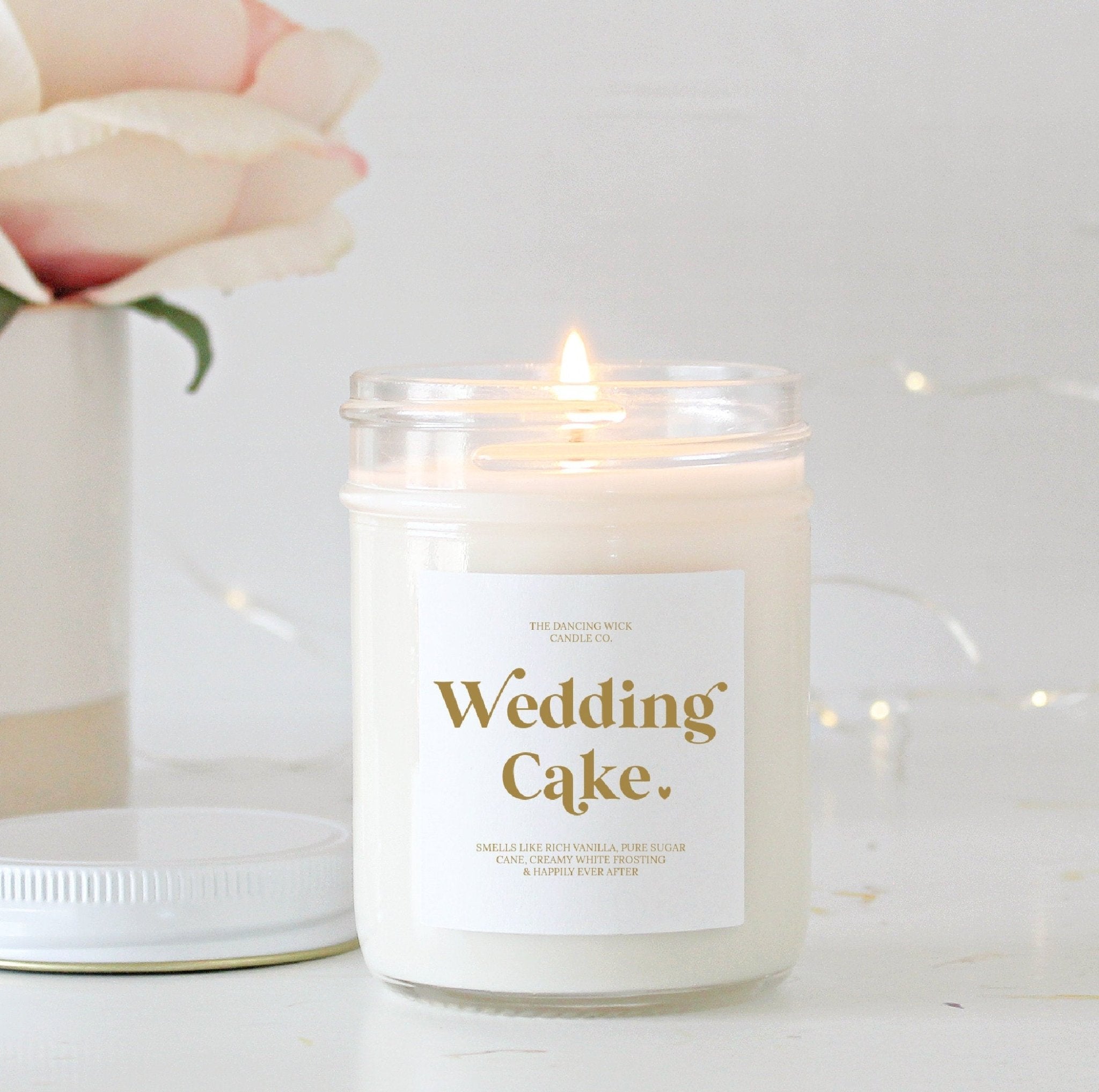Wedding Cake Soy Candle - Smells Like Happily Ever After - The Dancing Wick