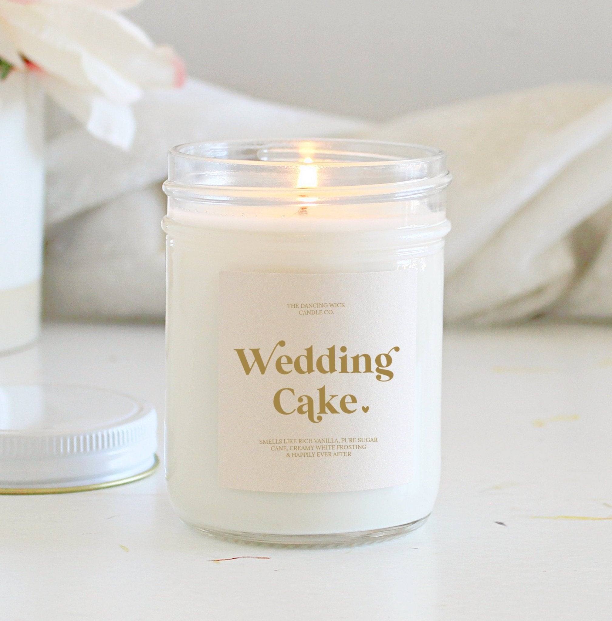 Wedding Cake Soy Candle - Smells Like Happily Ever After - The Dancing Wick