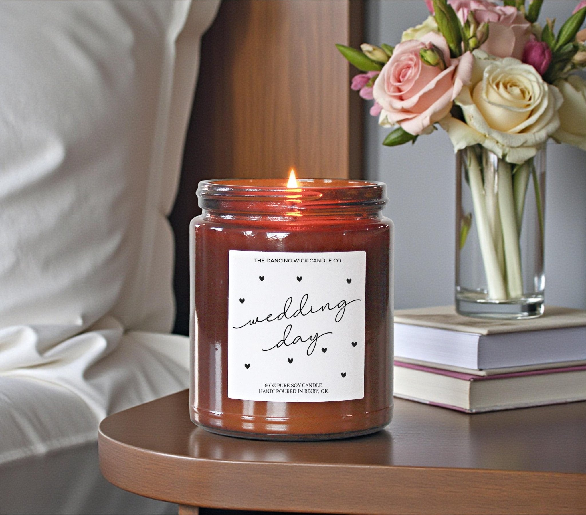 Wedding Day Candle Amber - Faire - The Dancing Wick