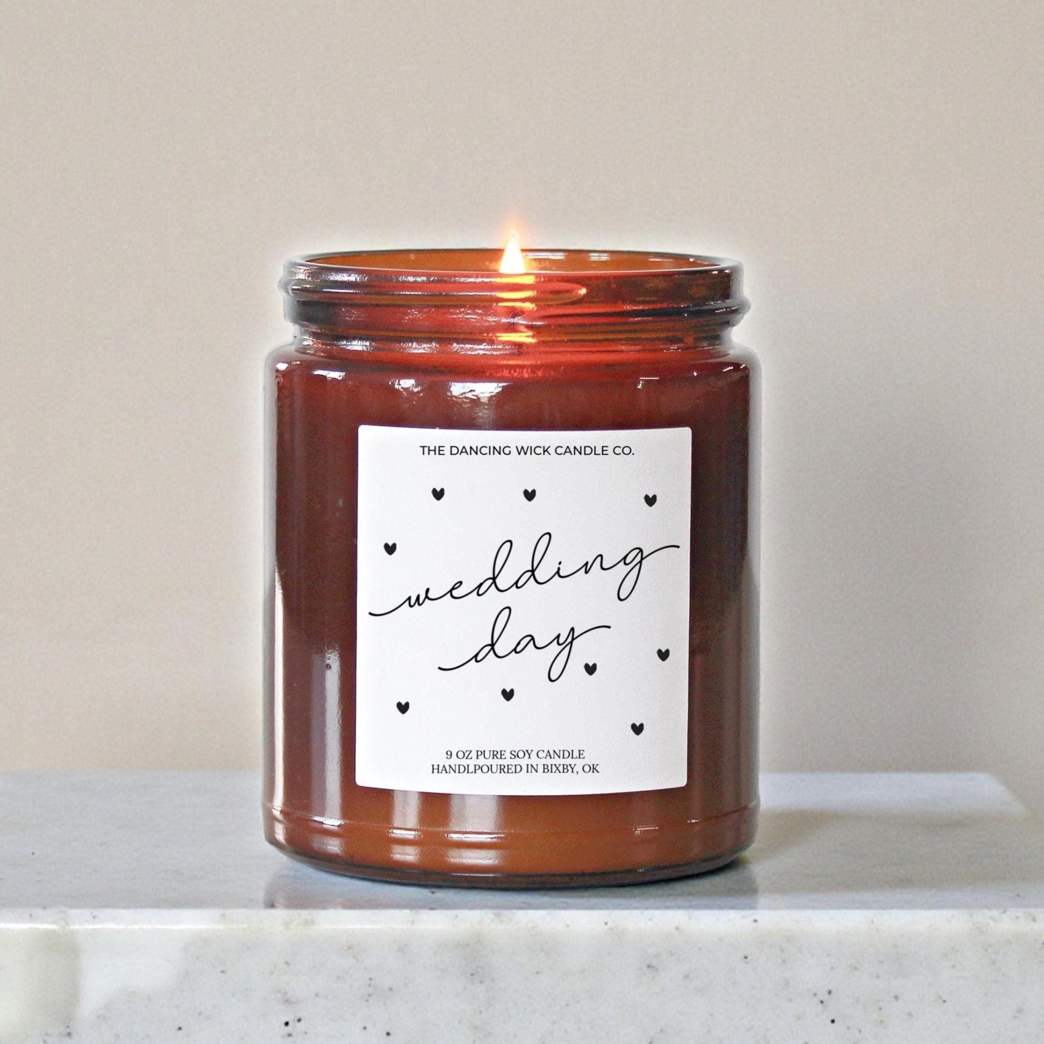 Wedding Day Candle Amber - Faire - The Dancing Wick