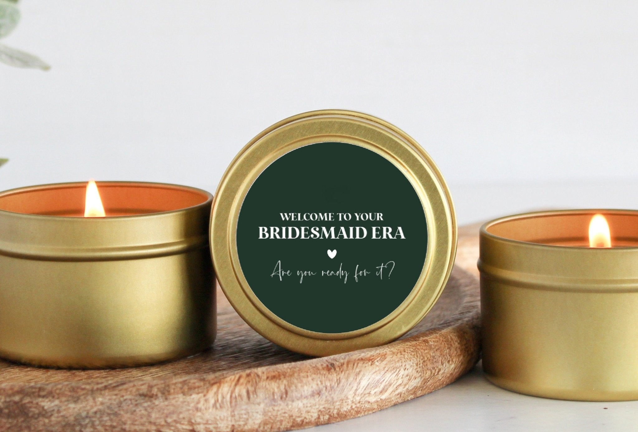Welcome to your Bridesmaid Era Tins - The Dancing Wick