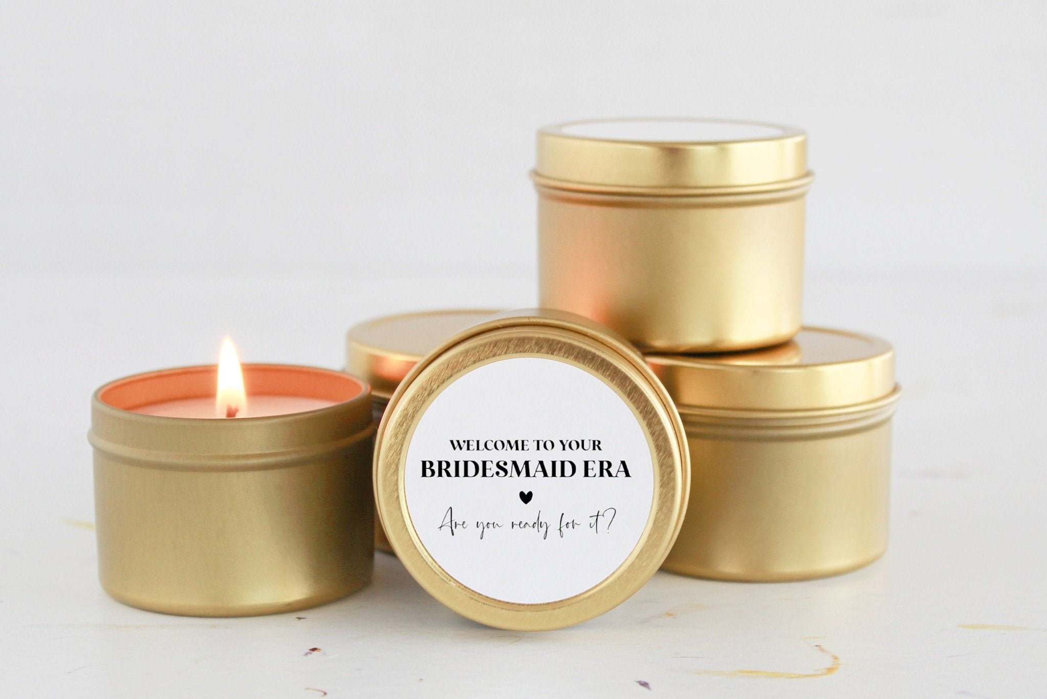 Welcome to your Bridesmaid Era Tins - The Dancing Wick