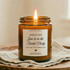 Will You Be My Bridesmaid Amber Candle - The Dancing Wick