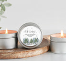 Winter Baby Shower Tins - Set of 10 - The Dancing Wick