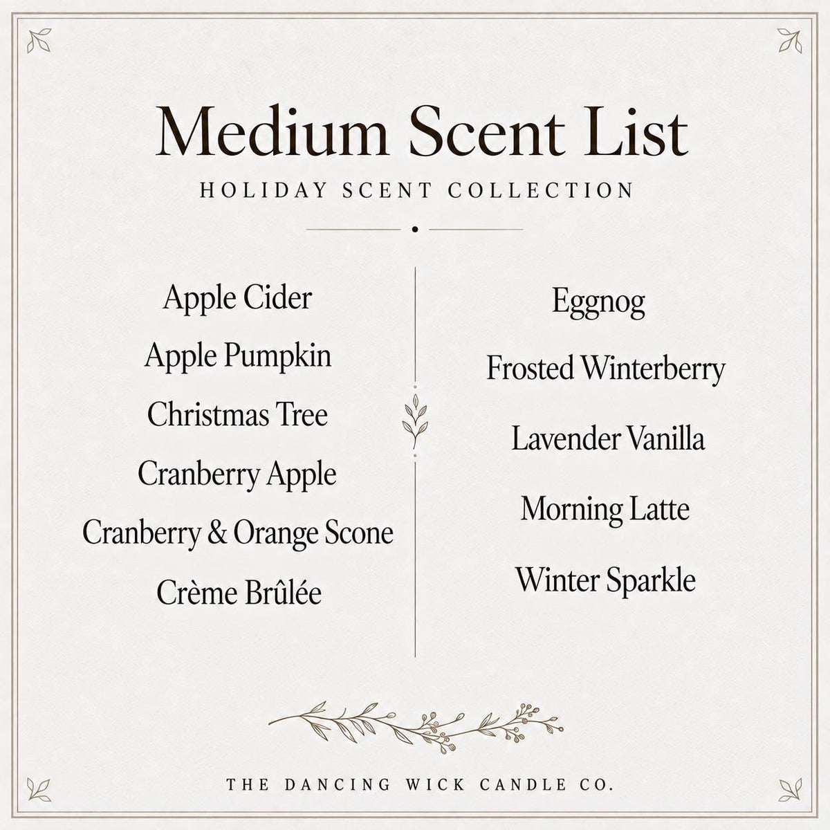 Winter (Christmas) Amber Candle - The Dancing Wick