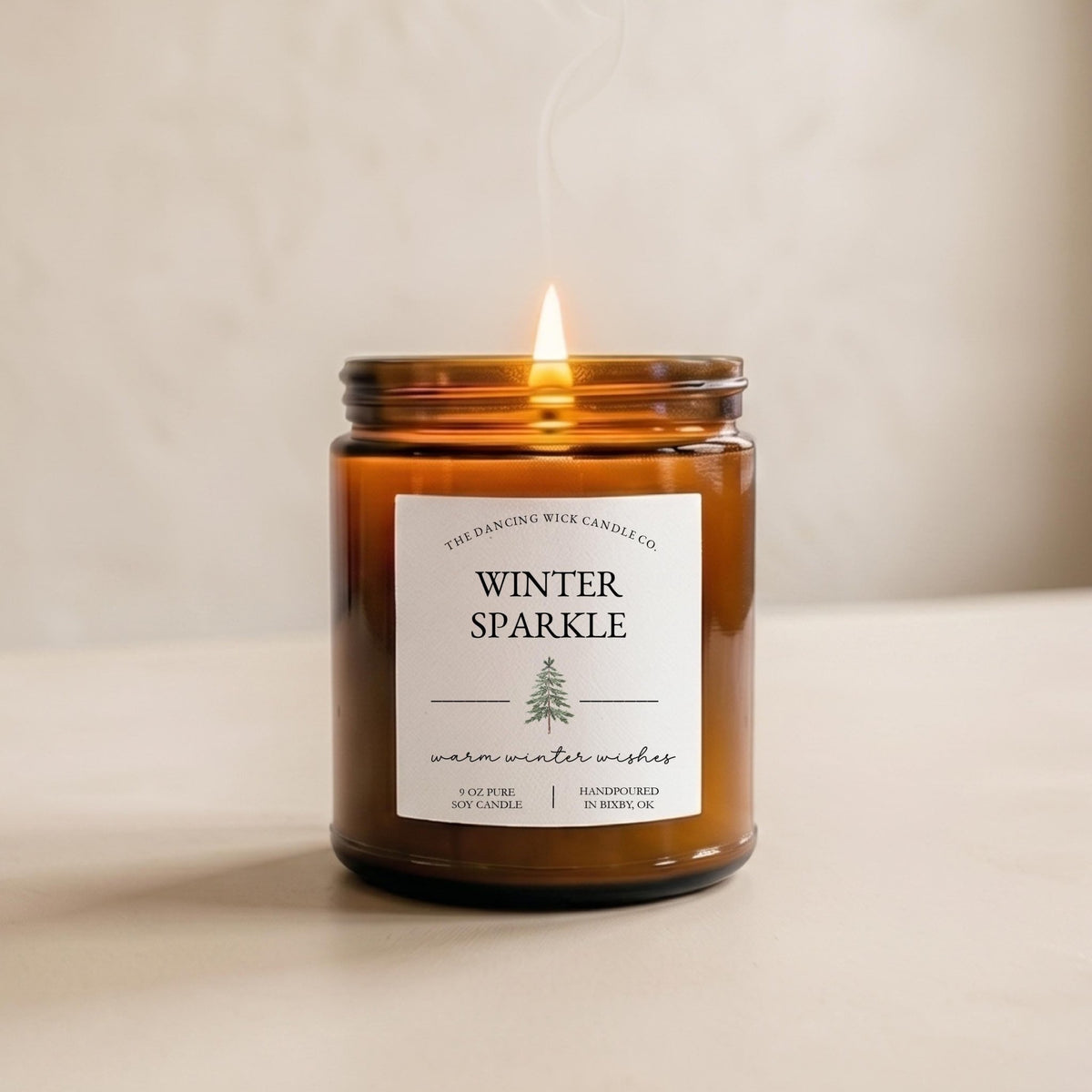 Winter (Christmas) Amber Candle - The Dancing Wick