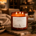 Winter Orange Spice - 3 Wick Christmas Tumbler Candle - The Dancing Wick