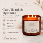 Winter Orange Spice - 3 Wick Christmas Tumbler Candle - The Dancing Wick