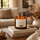 Winter Orange Spice - 3 Wick Fall Pumpkin Candle - The Dancing Wick