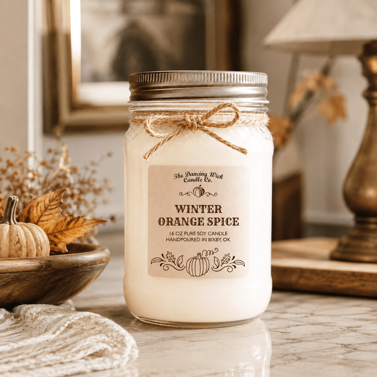 Winter Orange Spice - Fall Candle - The Dancing Wick