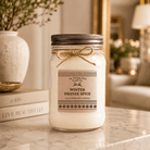 Winter Orange Spice - Kraft Winter Candle - The Dancing Wick
