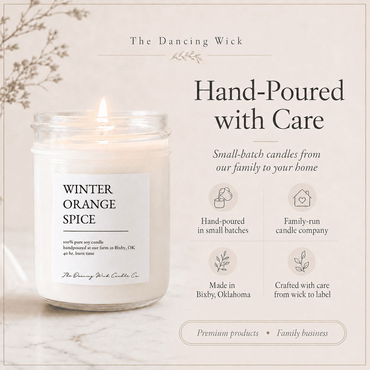 Winter Orange Spice - TDW Signature Candle - The Dancing Wick