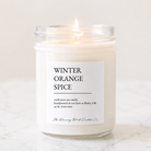 Winter Orange Spice - TDW Signature Candle - The Dancing Wick