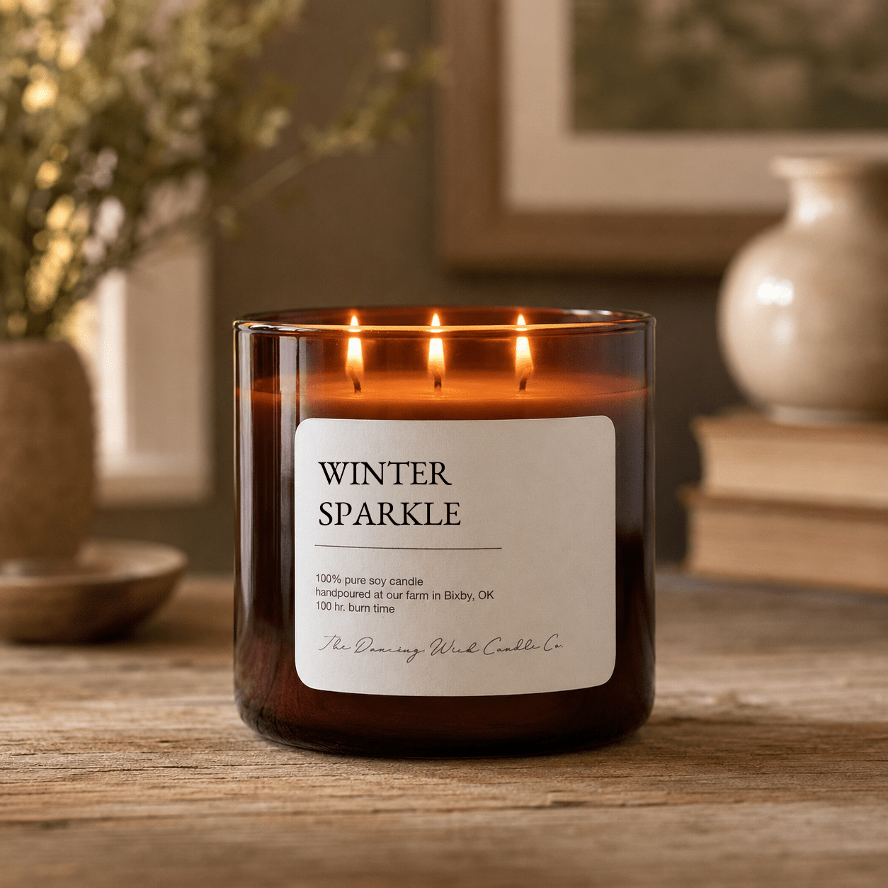Winter Sparkle - 3 Wick Everyday Tumbler Candle - The Dancing Wick