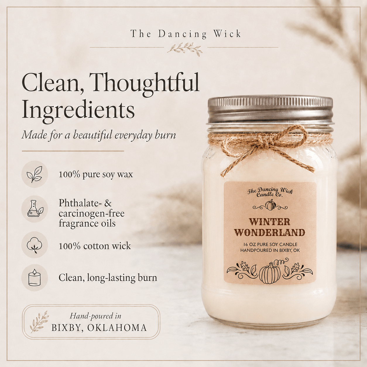 Winter Wonderland - Fall Candle - The Dancing Wick