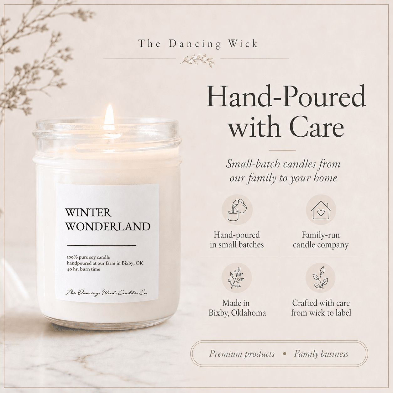Winter Wonderland - TDW Signature Candle - The Dancing Wick