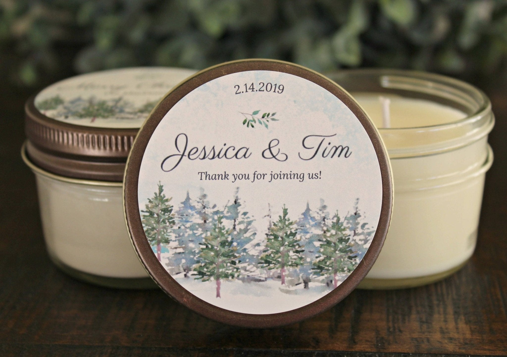 Winter Wonderland Wedding Favor - The Dancing Wick