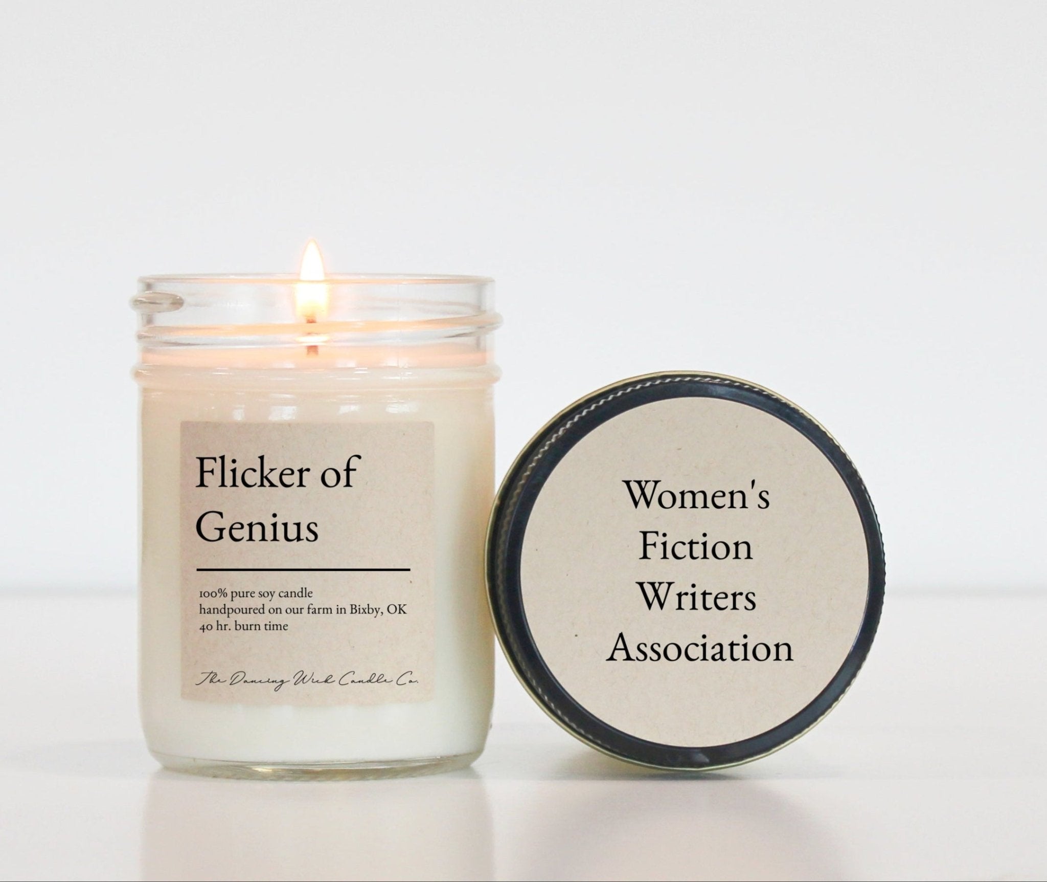 Women's Fiction Writers Association / Personalized Book Candle - The Dancing Wick