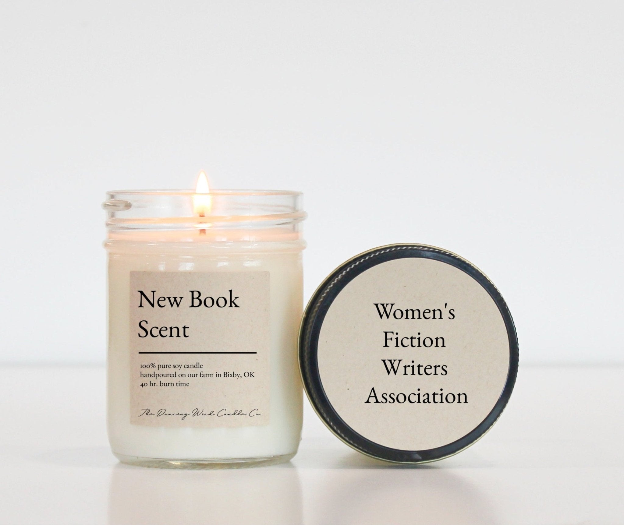 Women's Fiction Writers Association / Personalized Book Candle - The Dancing Wick