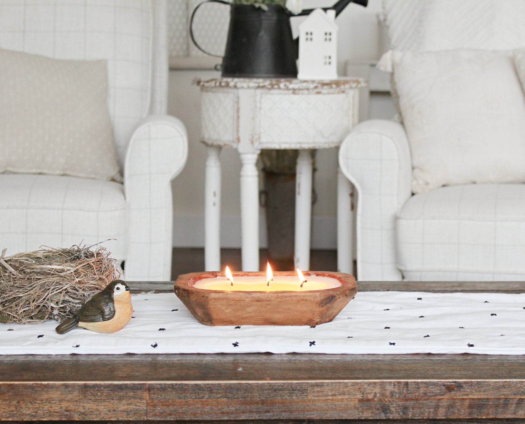 3 Wick Bread Bowl Soy Candle - The Dancing Wick