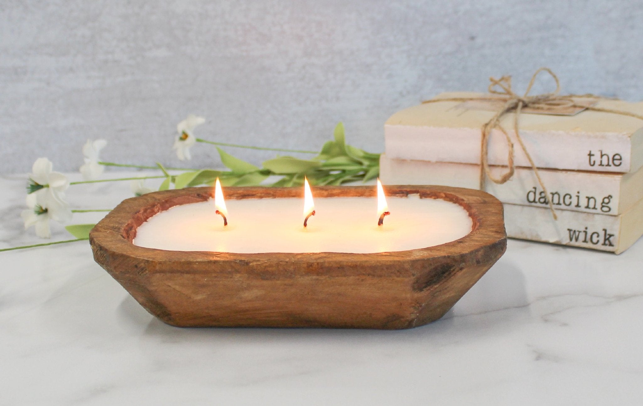 3 Wick Bread Bowl Soy Candle - The Dancing Wick