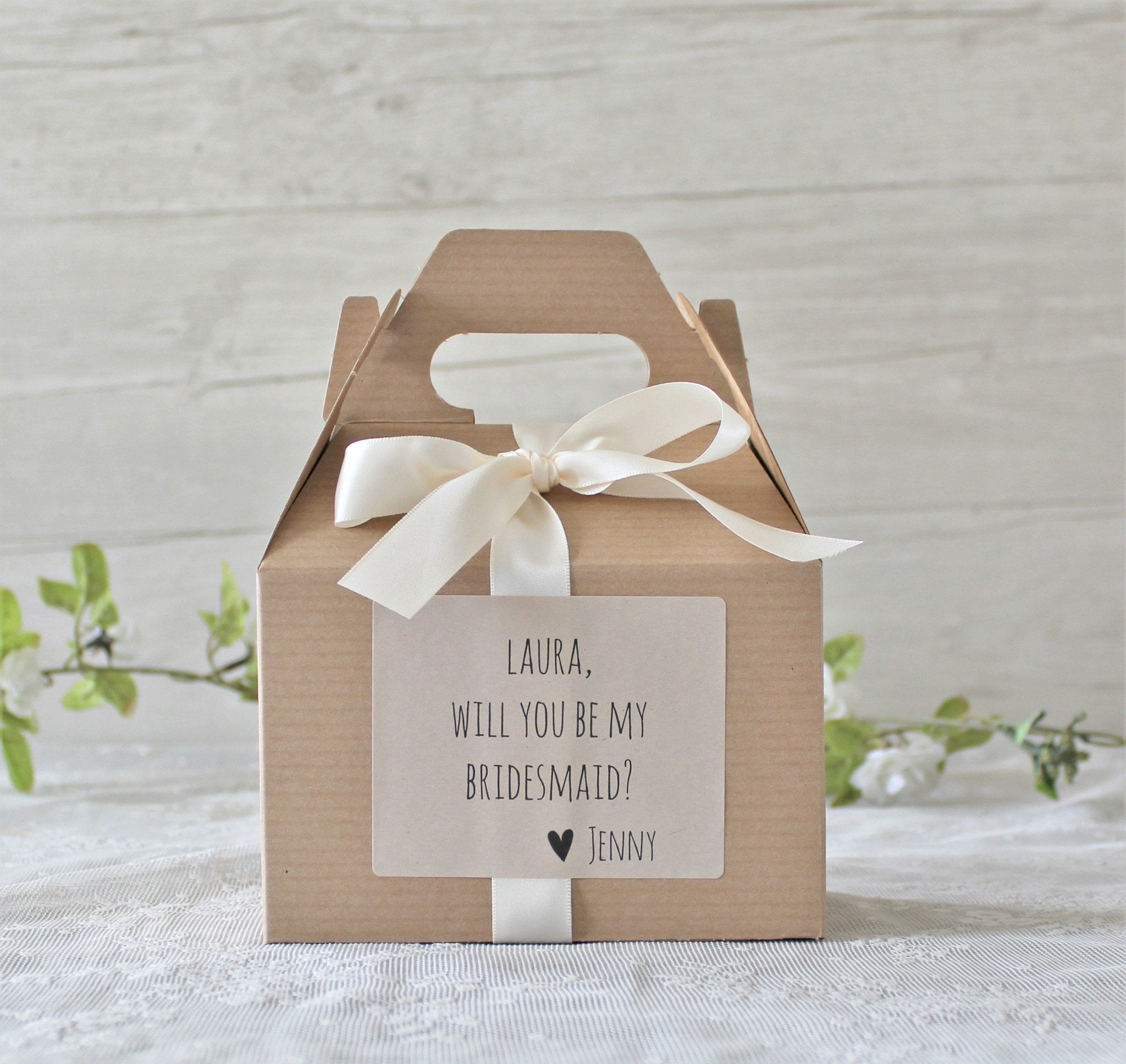 Bridesmaid Proposal Box - Light Up the Aisle - The Dancing Wick