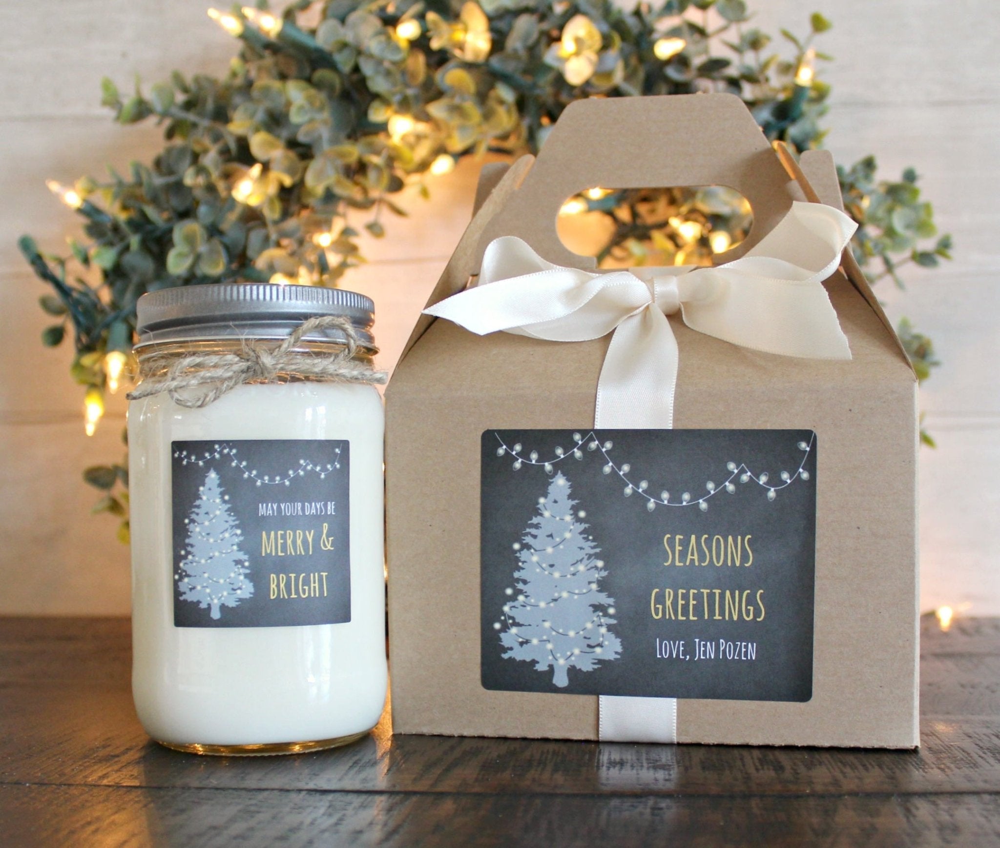 Christmas Tree Merry & Bright Candle - The Dancing Wick