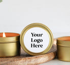 Corporate Logo Tins - Set of 10 - The Dancing Wick