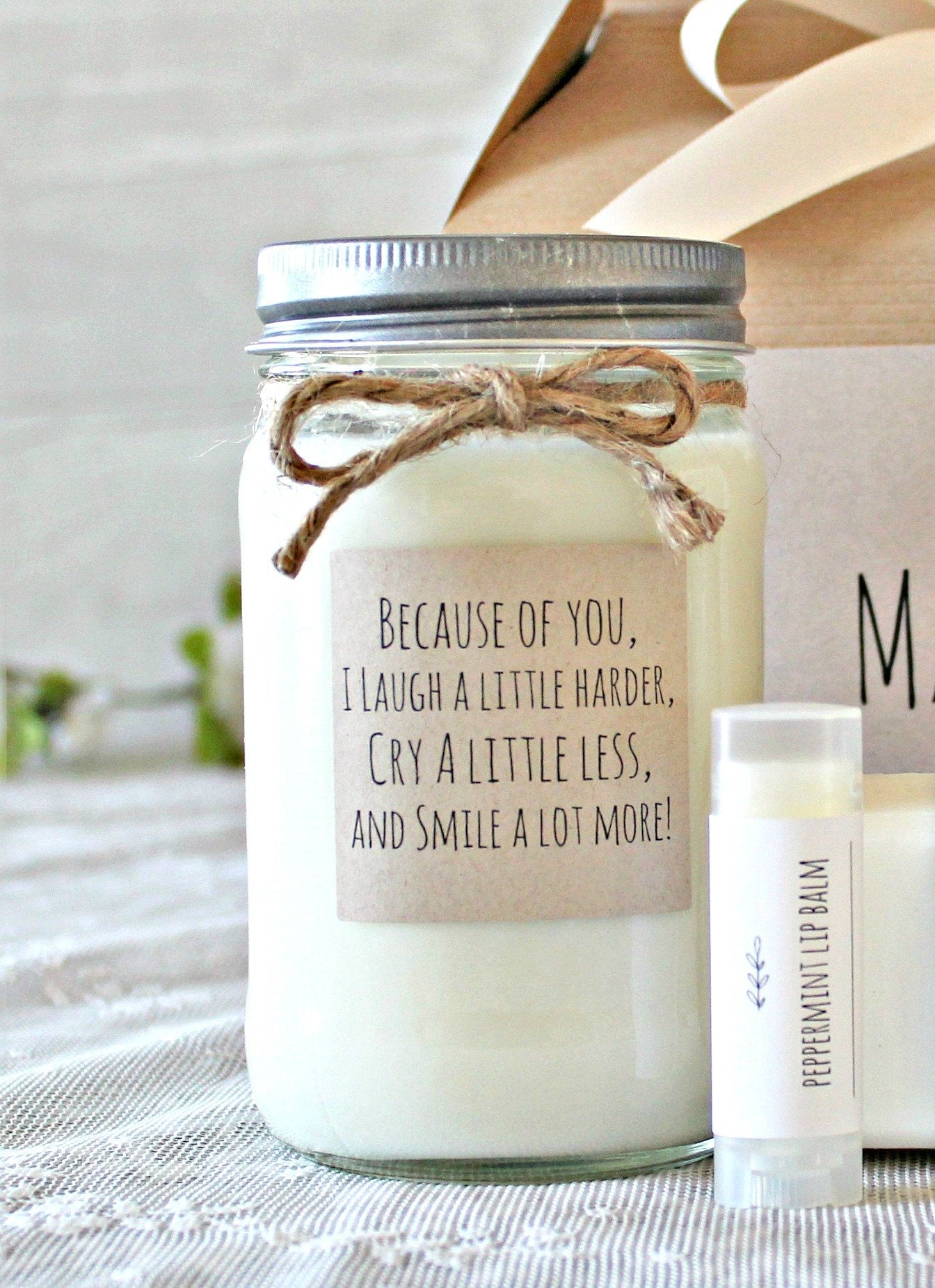 Friendship "Because of You" Gift Box - The Dancing Wick