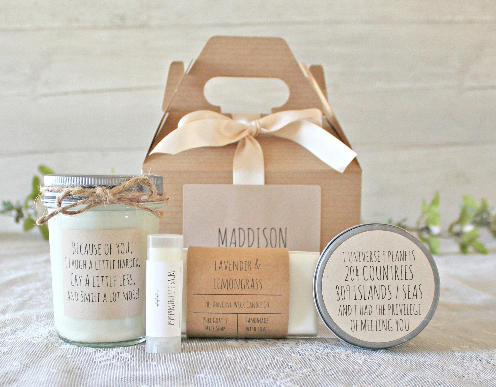Friendship "Because of You" Gift Box - The Dancing Wick