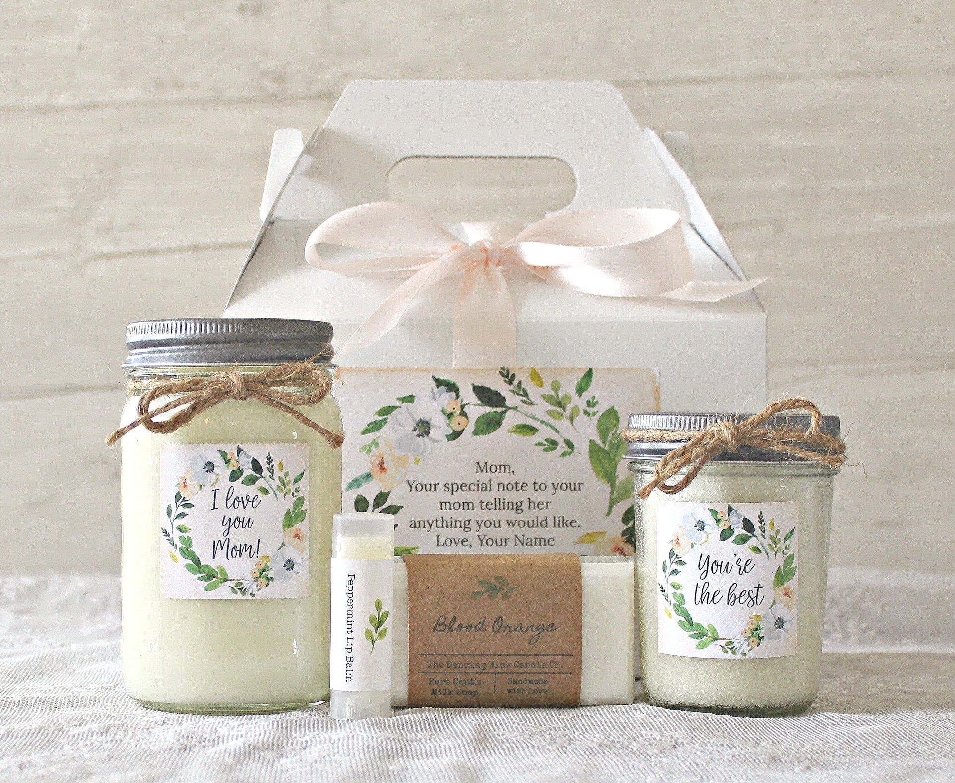 I love you Mom Spa Gift Box - The Dancing Wick