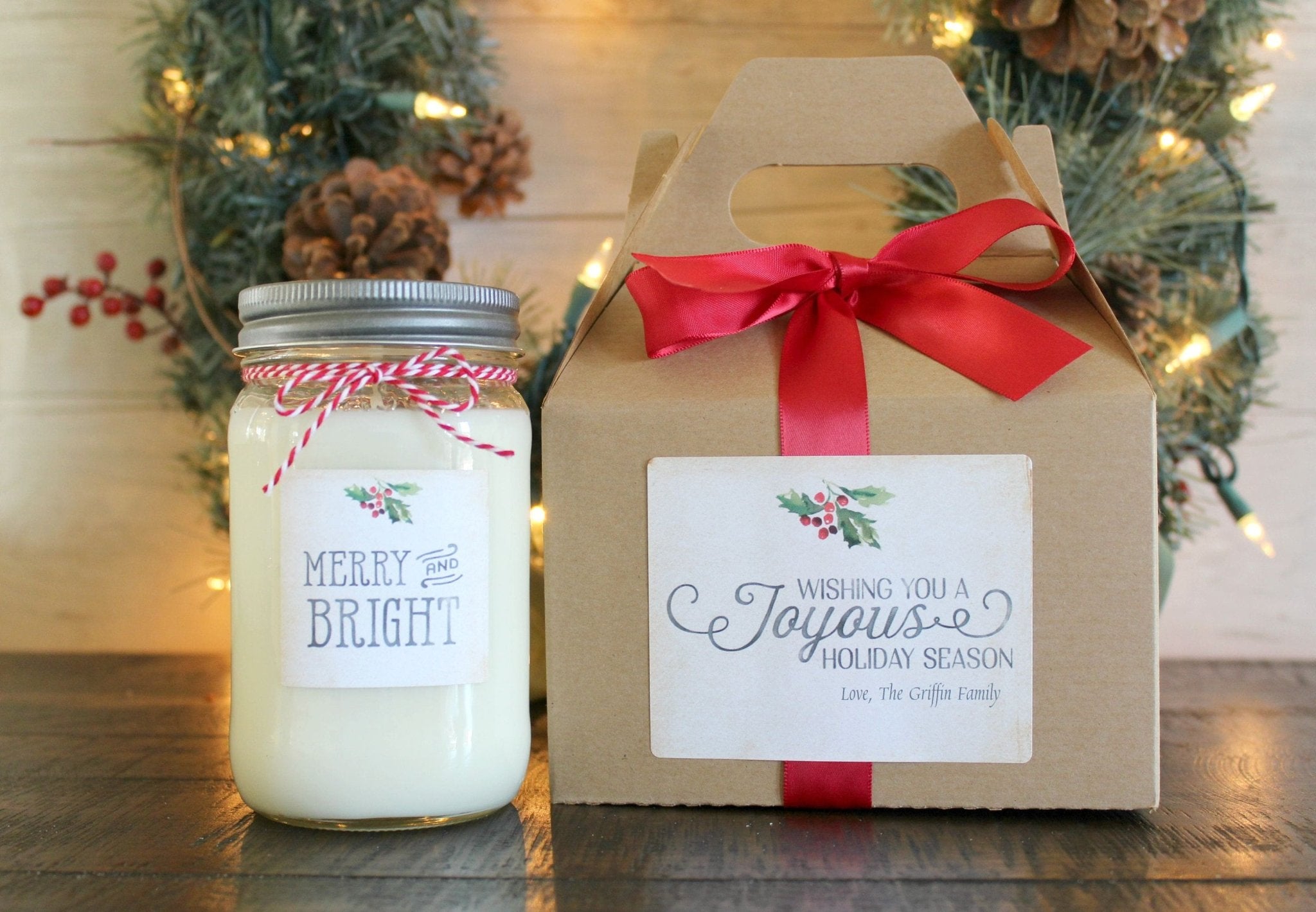 Merry & Bright Christmas Candle - The Dancing Wick