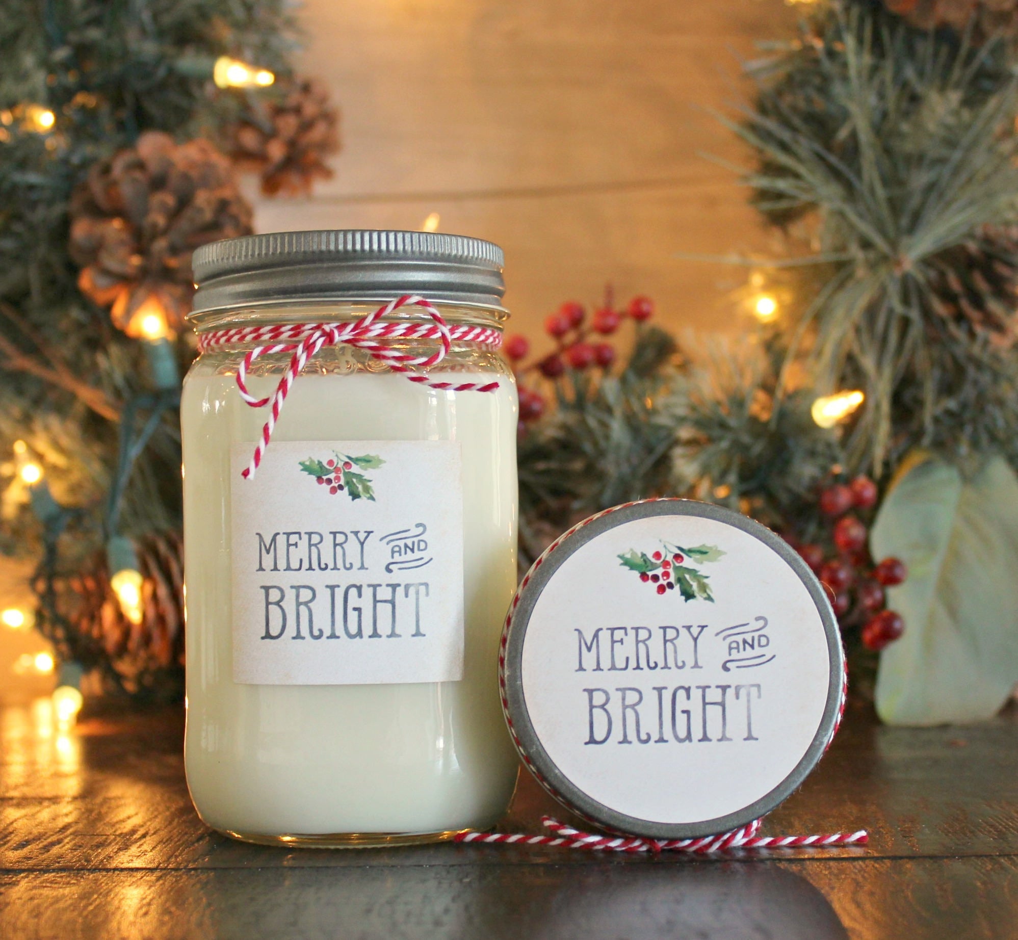 Merry & Bright Christmas Candle - The Dancing Wick
