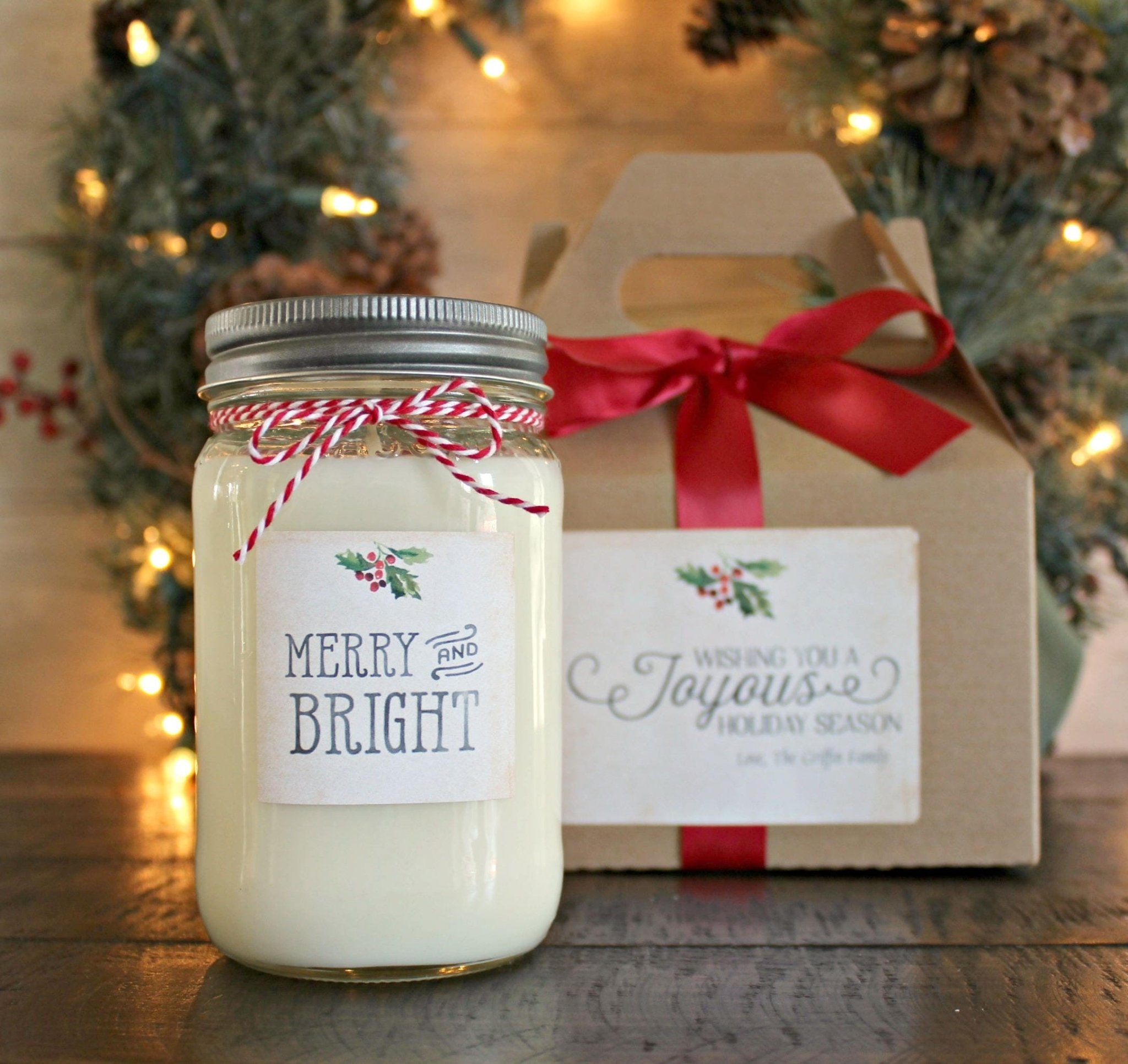 Merry & Bright Christmas Candle - The Dancing Wick
