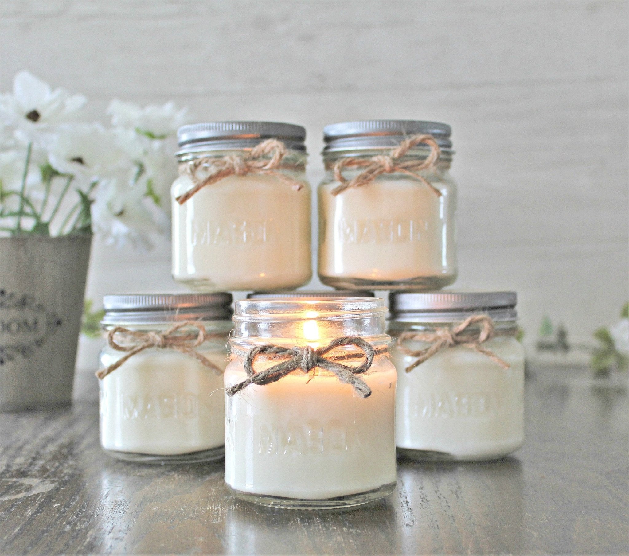Set of 6 - Mason Jar Candle Bundle - The Dancing Wick